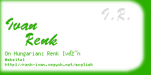 ivan renk business card